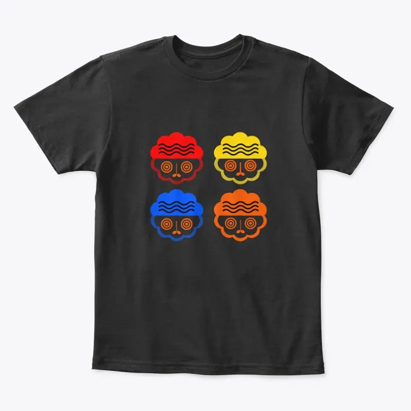 Funny Faces Young Kids Summer Tee